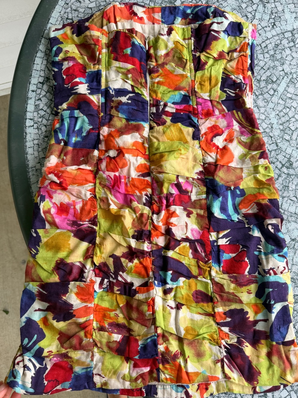 BB Dakota Strapless Mini Dress in Multicolor Abstract Print